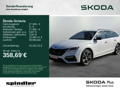 Gebraucht Skoda Octavia RS 200 PS (147 kW) 2023 Moonweiss metallic Kombi