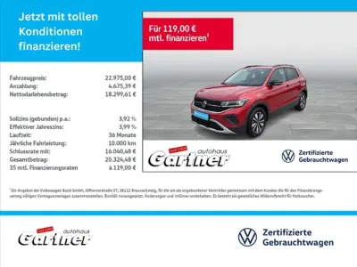 Gebraucht VW T-Cross Life 116 PS (85 kW) 2024 Kings red metallic SUV