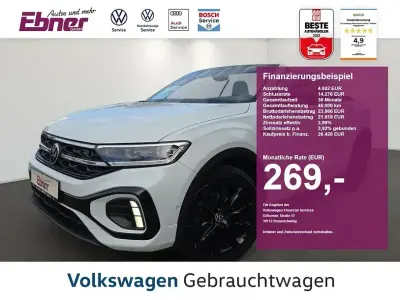Gebraucht VW T-Roc Cabriolet Style 150 PS (110 kW) 2022 Pure white/schwarz Cabrio