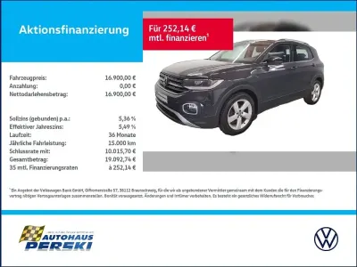 Gebraucht VW T-Cross Style 116 PS (85 kW) 2021 Grau SUV
