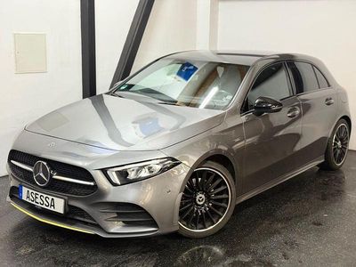 Grau Gebraucht 2018 Mercedes A200 AMG line Limousine | 21.499 € (Fairer Preis)