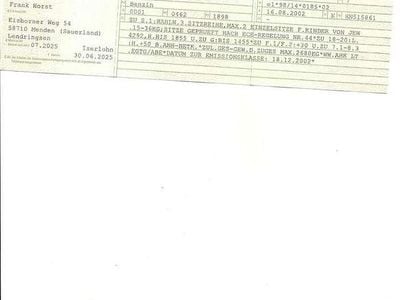 Gebraucht Mercedes Vaneo 125 PS (91 kW) 2002 Silber Van / Kleinbus