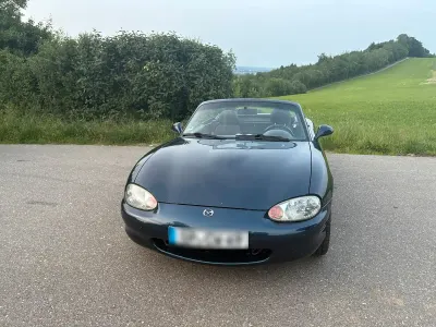 Gebraucht Mazda MX5 110 PS (80 kW) 1998 Blau Cabrio