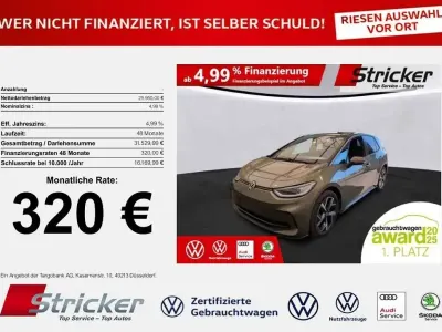 Gebraucht VW ID.3 Pro 150 kW (204 PS) 2023 Dark olivine green metallic s Kleinwagen