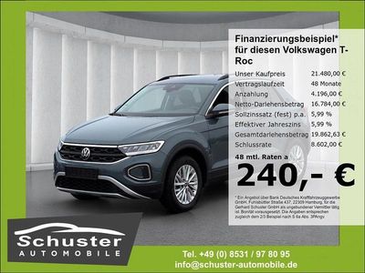 Gebraucht VW T-Roc Life 116 PS (85 kW) 2025 Petroleum blue metallic (metallic) SUV