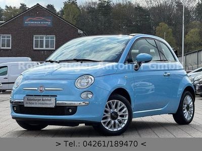 Second-hand Fiat 500 Lounge 69 CP (50 kW) 2014 Albastru Cabrio
