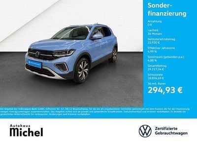 Gebraucht VW T-Cross Style 116 PS (85 kW) 2025 Blau SUV