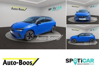 Gebraucht Opel Corsa-e Elegance 100 kW (136 PS) 2022 Voltaik blau metallic/dach karbon schwarz metallic Kleinwagen