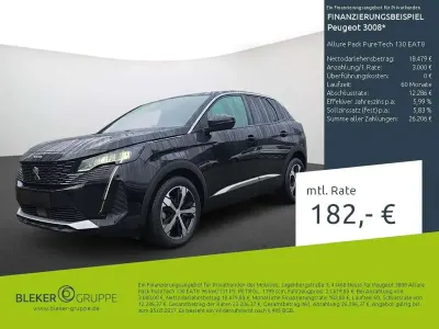 Gebraucht Peugeot 3008 Allure 131 PS (96 kW) 2023 Lackierung schwarz perla nera/metallic klarlack Limousine