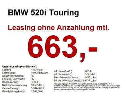 Neu BMW 520 Sport Line 190 PS (139 kW) 2026 Weiß Kombi