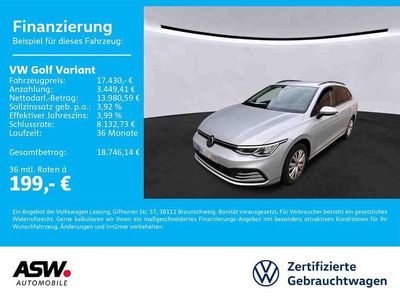 Reflexsilber metallic Gebraucht 2022 VW Golf VIII Life Kombi | 17.430 € (Fairer Preis)