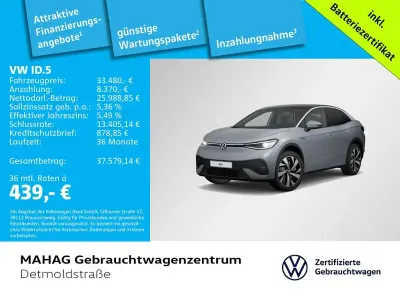 Gebraucht VW ID.5 Pro Performance 150 kW (204 PS) 2023 Mondsteingrau/schwarz SUV