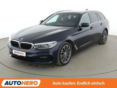 Usata BMW 520 Sport Line 190 CV (139 kW) 2018 Blu Station wagon