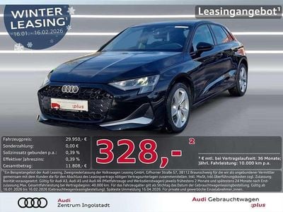 Mythosschwarz metallic Gebraucht 2025 Audi A3 Advanced Plus Limousine | 28.490 € (Superpreis)