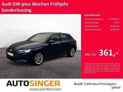 Gebraucht Audi A3 150 PS (110 kW) 2024 Blau Limousine
