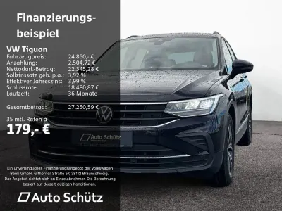 Gebraucht VW Tiguan Life 150 PS (110 kW) 2022 Deep black perleffekt SUV