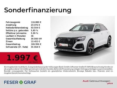 Gletscherweiß metallic Gebraucht 2023 Audi RS Q8 Ambiente SUV | 116.880 € (Guter Preis)