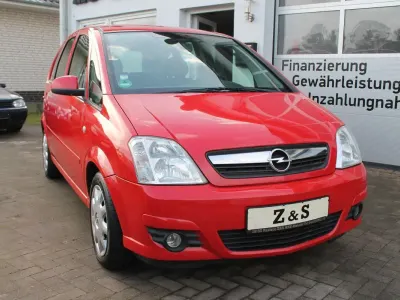 Gebraucht Opel Meriva Edition 105 PS (77 kW) 2006 Magma rot (b) Van / Kleinbus