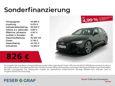 Gebraucht Audi A6 S-Line 286 PS (210 kW) 2025 Mythosschwarz metallic Kombi
