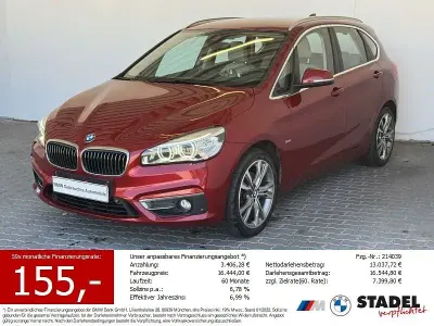 Używany BMW 220 Active Tourer Luxury Line 190 KM (139 kW) 2017 Czerwony Minivan