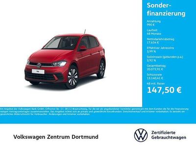 Gebraucht VW Polo Move 80 PS (58 kW) 2024 Rot Limousine