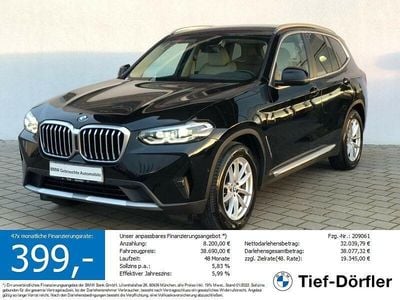 Schwarz Gebraucht 2022 BMW X3 Sport Line SUV | 37.459 € (Guter Preis)