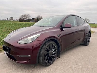 Rot Gebraucht 2023 Tesla Model Y Performance SUV | 39.999 € (Fairer Preis)