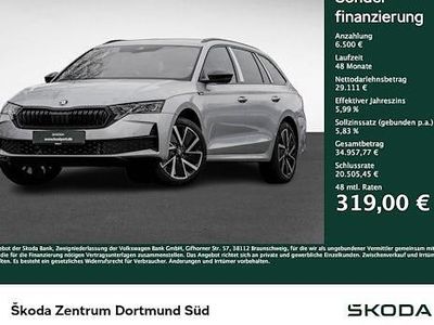 Moonweiß perleffekt Gebraucht 2025 Skoda Octavia SportLine Kombi | 35.611 € (Etwas zu teuer)