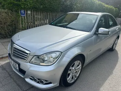 Brugt Mercedes C200 Elegance 184 HK (135 kW) 2011 Sølv Sedan