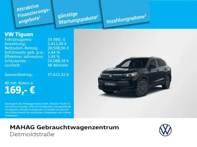 Gebraucht VW Tiguan Goal 150 PS (110 kW) 2025 Grenadillschwarz metallic SUV