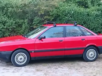 Brugt Audi 80 90 HK (66 kW) 1991 Rød Sedan