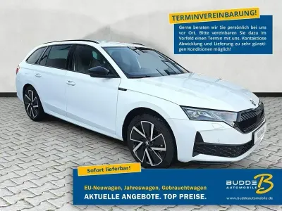 Nouă Skoda Octavia SportLine 204 CP (150 kW) 2025 Alb Break