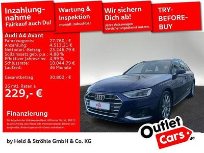 Gebraucht Audi A4 Advanced Plus 163 PS (119 kW) 2023 Navarrablau metallic Kombi