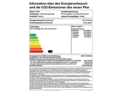 Nuova BMW M3 Competition Edition 530 CV (389 kW) 2026 Nero Station wagon