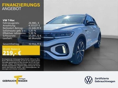 Usado VW T-Roc R-line 150 HP (110 kW) 2023 Branco SUV
