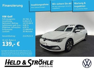 Gebraucht VW Golf VIII Move 110 PS (80 kW) 2024 Pure white Limousine