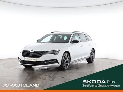Second-hand Skoda Superb SportLine 200 CP (147 kW) 2022 Alb Break