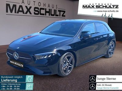 Gebraucht Mercedes A180 AMG line 136 PS (100 kW) 2025 Unilack nachtschwarz Limousine