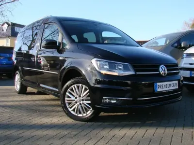Gebraucht VW Caddy Maxi Highline 125 PS (91 kW) 2018 Schwarz metallic Van / Kleinbus