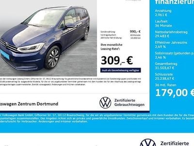 Gebraucht VW Touran Move 150 PS (110 kW) 2024 Atlantik blue metallic Van / Kleinbus