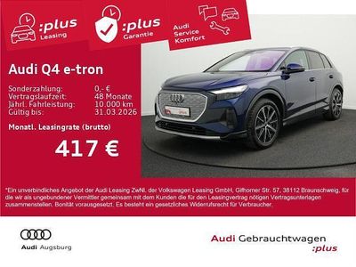 Blau Gebraucht 2024 Audi Q4 e-tron Advanced Plus SUV | 42.780 € (Fairer Preis)