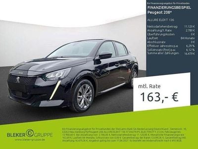 Usata Peugeot e-208 Allure 100 kW (136 CV) 2020 Nero Utilitaria