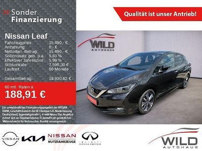 Gebraucht Nissan Leaf 360º 110 kW (150 PS) 2022 M) (schwarz Kleinwagen