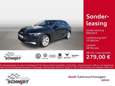 Gebraucht Audi A3 Advanced 116 PS (85 kW) 2025 Schwarz Limousine
