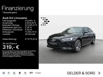 Gebraucht Audi A4 Advanced 204 PS (150 kW) 2022 Schwarz Limousine