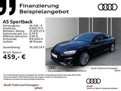 Gebraucht Audi A5 S-Line 204 PS (150 kW) 2022 Mythosschwarz metallic Coupé