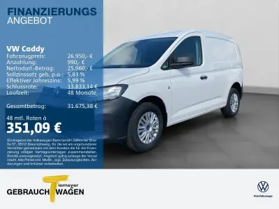 Neu VW Caddy 102 PS (75 kW) 2026 Weiß Van / Kleinbus