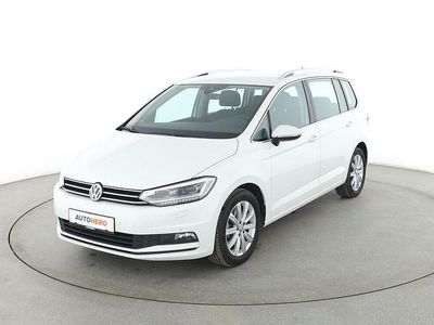 Gebraucht VW Touran Highline 150 PS (110 kW) 2019 Weiß Van / Kleinbus
