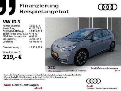 Gebraucht VW ID.3 Pure 110 kW (150 PS) 2021 Grau Kleinwagen