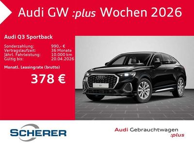 Gebraucht Audi Q3 S-Line 150 PS (110 kW) 2025 Mythosschwarz metallic SUV